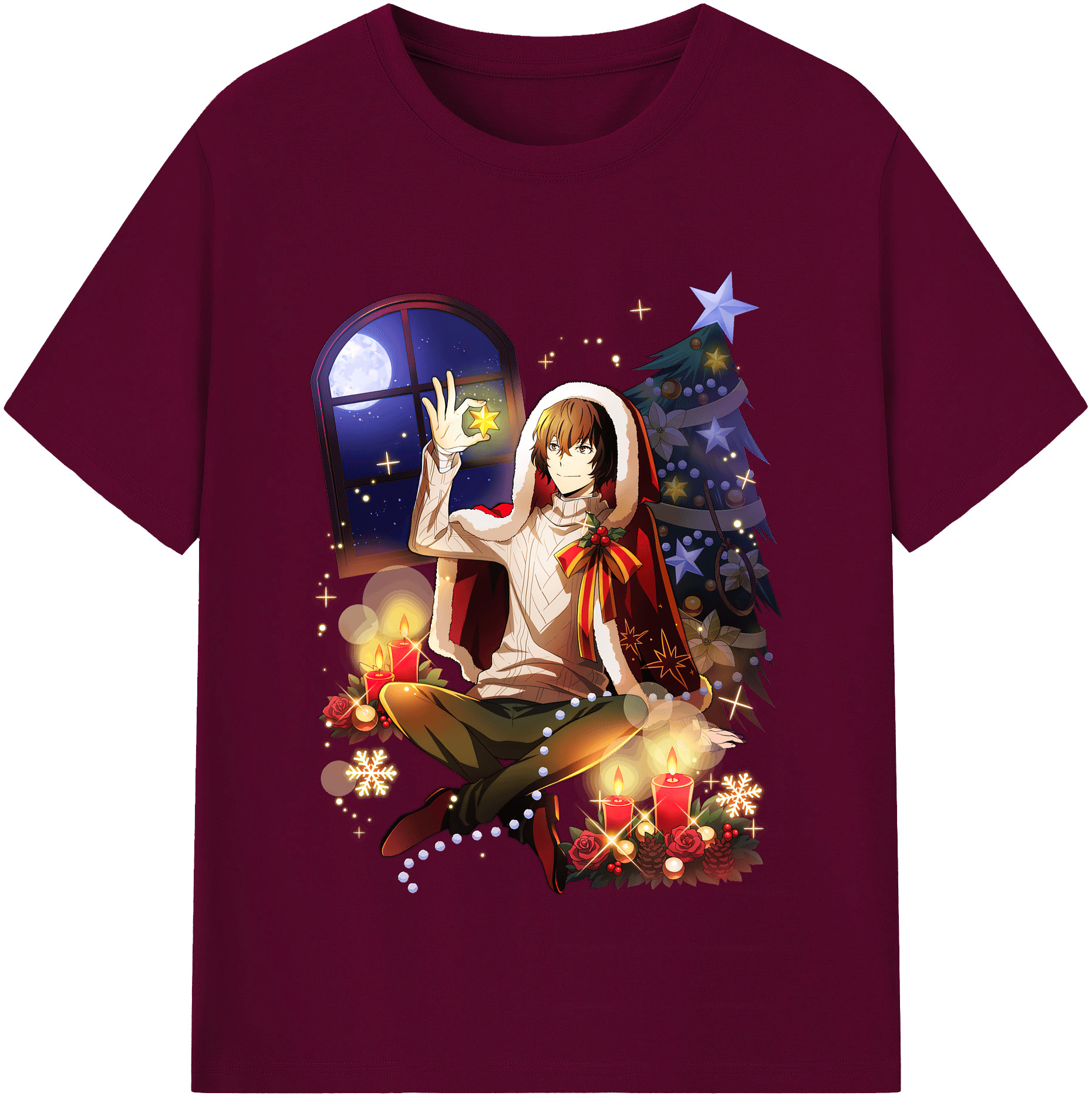 （画像用） 文豪ストレイドッグス Bungo Stray Dogs レディースカジュアルプリントTシャツ（綿100％）